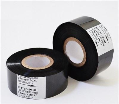 Stærkere vedhæftning Hurtigtørrende Hot Stamping Ribbon Kodningsfolie